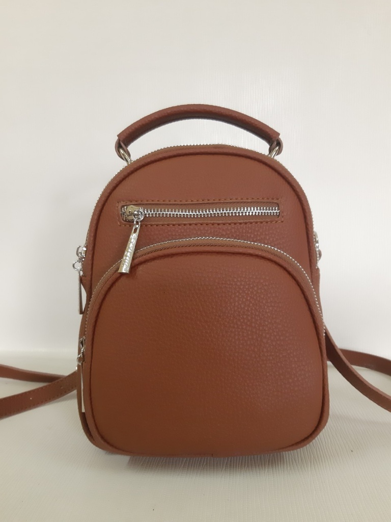 Balo nhỏ Da tổng hợp cao cấp, phụ kiện khóa kim loại niken