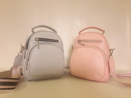 Balo nhỏ Da tổng hợp cao cấp, phụ kiện khóa kim loại niken